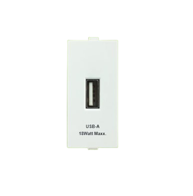 ANCHOR ROMA 18W USB TYPE-A FAST CHARGER - 1 MODULE