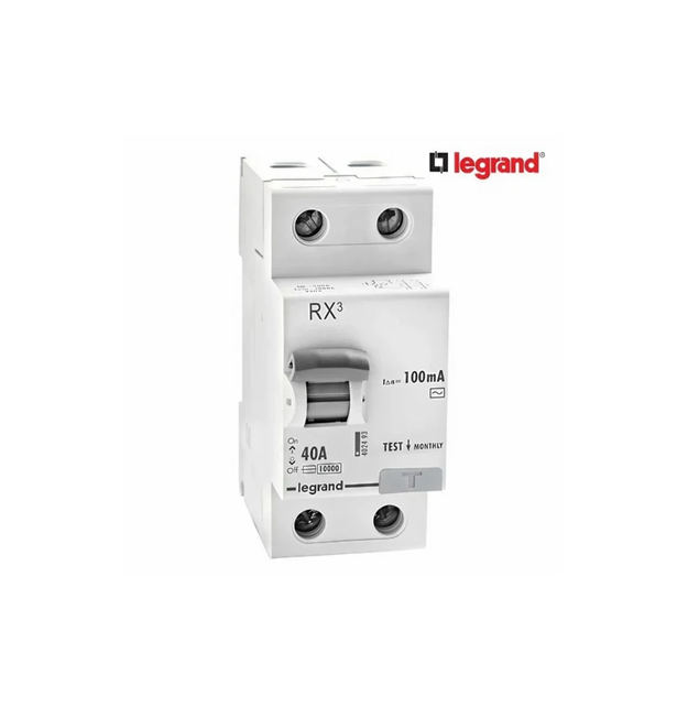 LEGRAND 40A - 100MA - DOUBLE POLE - RX3 RCCB