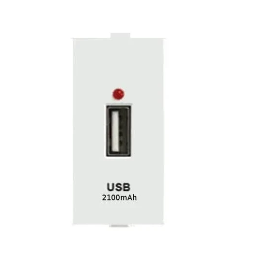 ANCHOR ROMA USB  TYPE-A CHARGER SINGLE PORT - 1 MODULE
