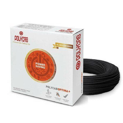 POLYCAB 1 SQ MM WIRE 90 MTR - BLACK